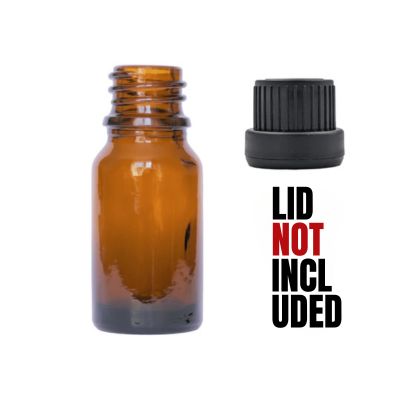 10 mL Amber Glass Euro Dropper Bottle