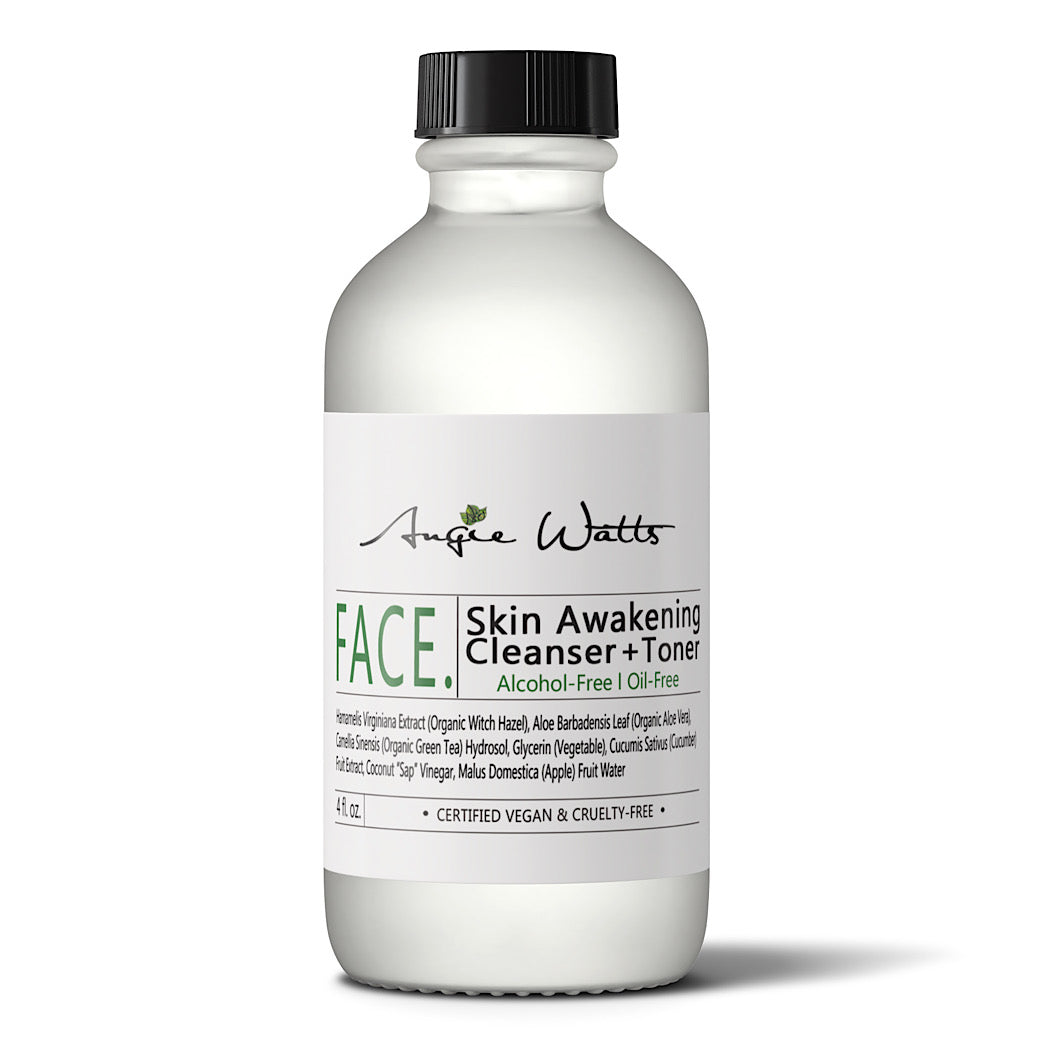 Angie Watts Skin Awakening Cleanser & Toner, alcohol-free