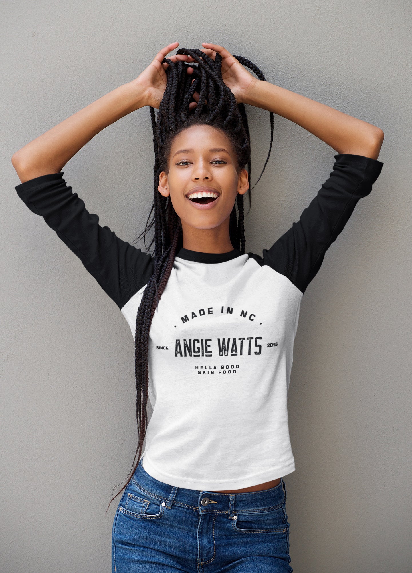 Angie Watts Hella Good Skin Food White And Black Unisex Tee Angie Watts