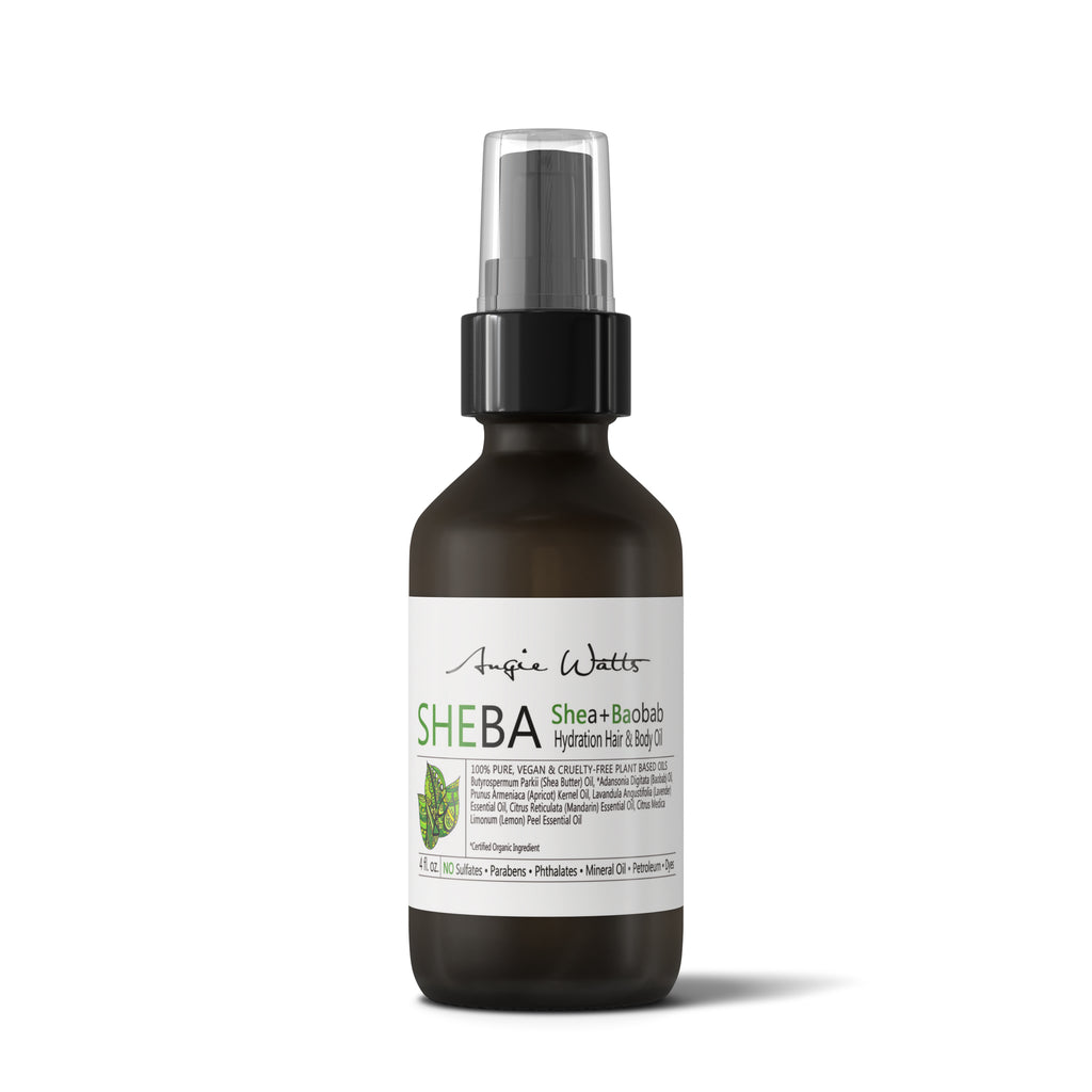 Angie Watts SHEBA (Shea + Baobab) Hydration Hair & Body Oil | Angie Watts